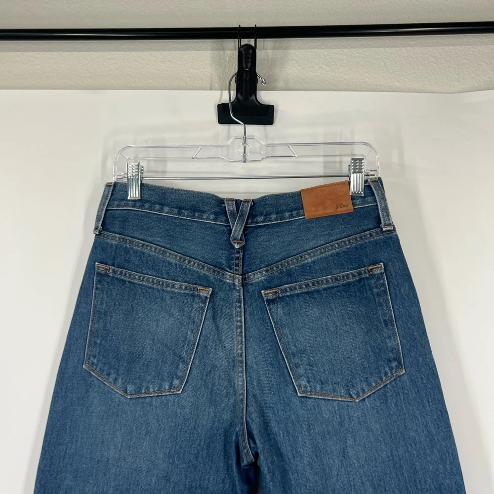J. Crew Slouchy Boyfriend High Rise Jeans in Bright Indigo TALL